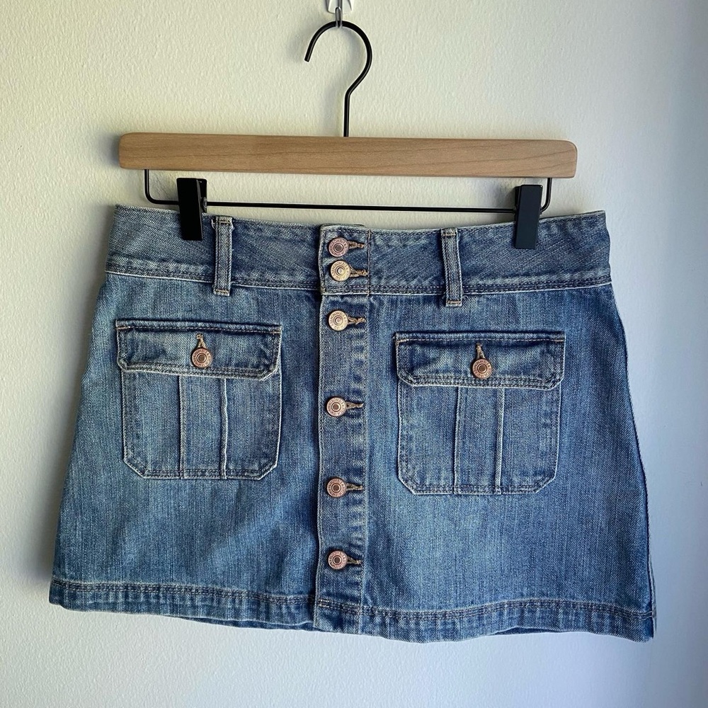 Abercrombie & Fitch jean mini denim skirt - size 6 - Picture 6 of 6